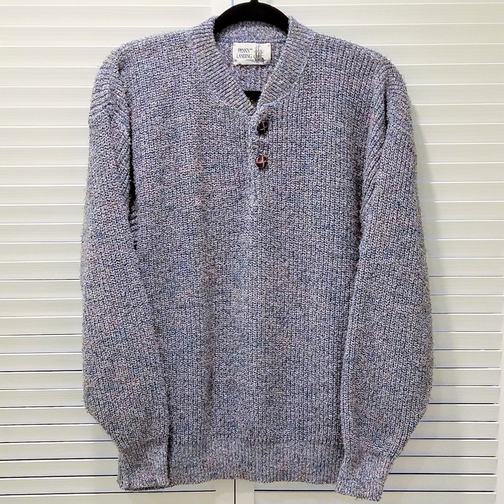 Vintage Raglan Henley Sweater